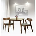 thumbnail image 6 of SK New Interiors Kitchen Modern Wood Mandy Square Dining Table, Medium Brown Color, 6 of 7