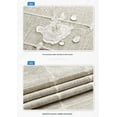 thumbnail image 3 of Boho Farmhouse Shower Curtain, Linen Rustic Weighted Striped Cloth Shower Curtain Set with Tassel, Water Repellent Vintage Country Fabric Shower Curtain for Bathroom, 3 of 6