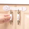 thumbnail image 1 of Cerradura de seguridad con cinta para cajón y puerta de armario alargada multifuncional para niños, cinturón de tela antipellizcos para bebés, cerradura de seguridad para bebés, 1 of 5