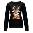 thumbnail image 4 of Sudaderas de Cuello Redondo de Navidad Para Mujer Imprimir Blusa Informal de Manga Larga Tops Odeerbi ODB207087, 4 of 4