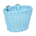 thumbnail image 3 of Almencla Kids Handlebar Bike Basket Imitation Rattan Handmade Basket Simple and Blue, 3 of 8