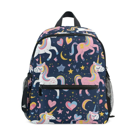 ALAZA Cartoon Unicorn and Star School Backpack Small Bookbag Mini Bags