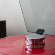 Fluance RT82 Reference High Fidelity Vinyl Turntable Record Player with Ortofon OM 10 Cartridge, Speed Control Motor, Record Weight, 3 in 1 Stylus and Record Cleaning Vinyl Accessory Kit