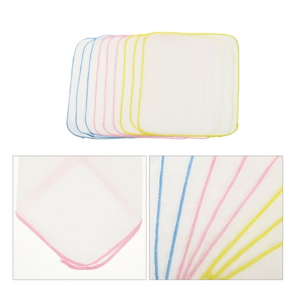 SOPOTUTU Burp Cloths Cotton Bibs for Feeding Time Prevent Spills Blue for Newborn