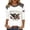 Multicolor, variant on Women's T-Shirts America 250 Patriotic Eagle Graphic Crew Neck 3/4 Sleeve 1776–2026 Anniversary Top