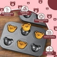 thumbnail image 3 of COSANO  Muffin Pan – 6 Cup, Bear Shaped Mini cake pan, Dishwasher Safe,cupcake pan Heat Resistant to 428°F - Send Goods from Local Warehouse, 3 of 5