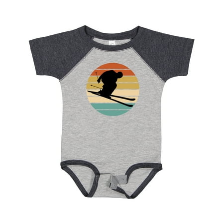 

Inktastic Skiing Retro Sunset Downhill Gift Baby Boy or Baby Girl Bodysuit