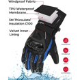 thumbnail image 2 of Guantes de moto para hombre Guantes de moto homologados para invierno, tres, 2 of 5