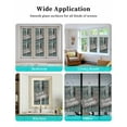thumbnail image 6 of Window Privacy Film Farmhouse Door Stained Glass Window Film Decorative Sun Block Window Cover Vintage Abstract Country Wooden Door Window Clings Static Adhesive Sticker for Bathroom 29.5"x78.7", 6 of 7