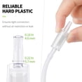 thumbnail image 5 of Pawfly Aquarium Air Pump Check Valves Plastic One Way Non-Return Check Valve, Clear, 5 of 6