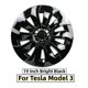 thumbnail image 2 of 18 Inch For Tesla 3 Hubcap Hight Performance 3 Wheel Cover Replacement Wheel Cap Cover Car Accessories 2022 # Yogu, 2 of 4