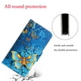thumbnail image 3 of SaniMore for iPhone 14 6.1" 2022 Wallet Case, Color Painting Pattern with Kickstand Card Slots Detachable Wrist Strap Grils Women PU Leather Case Magnetic Clasp for iPhone 14, Gold Butterfly, 3 of 8