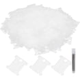 thumbnail image 1 of 300 Pcs Floss Bobbin Card, Transparent Plastic Embroidery Sewing Winding Plate Cross Stitch Thread Holder Storage Tool with 12 Silver Blunt Big Eye Needle, 1 of 5