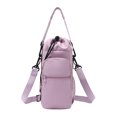 thumbnail image 1 of Hioecau Sac Isotherme pour Bouteille d'Eau Sangle Réglable Sac à Cordon pour Randonnée Gym Multiples Poches Pochette pour Téléphone Clés, 1 of 8