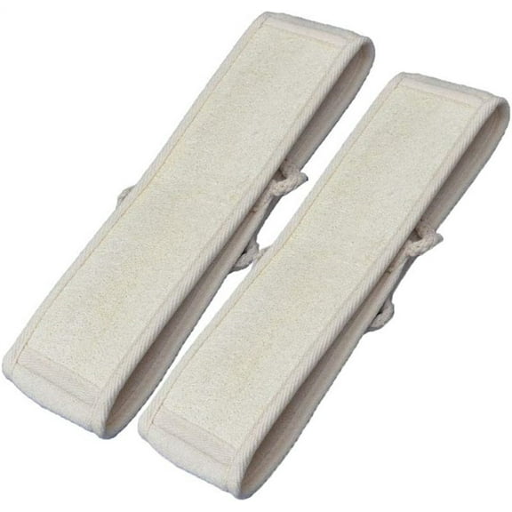 Tutuviw 2 Pcs Bath Shower Towel Double Sided Strip Back Rubbing Towel Powerful Towel Loofah Massage Brush for Home Bathroom
