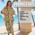 thumbnail image 5 of XYZCANDO Camouflage Kaftan Dresses for Women Plus Size Batwing Sleeve Caftans Long Bathing Suit Cover Up Maxi Beach Dress Plus Size Swimsuit Coverup Loungewear Resort Wear, 5 of 7