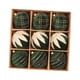 thumbnail image 1 of Adornos navideños con bolas flocadas, colgantes, reutilizables, portátiles, creativos, 9 Piezas Verde 10cm, 1 of 9