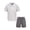 Gray, variant on Clothes Boys’ 2-Piece Tech Polo Short Outfit Set – Includes Short Sleeve Polo Shirt & Shorts, Comfortable Everyday Clothing for Baby, Toddler, Little & Big Boys Sizes (12M-14)