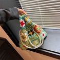 thumbnail image 4 of Bolso de hombro de ganchillo para mujer bolso tejido bohemio bolso tejido floral ahuecado, 4 of 9