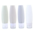 thumbnail image 4 of WRITWAA 4Pcs Silicone Toiletry Bottles for Home Use Reusable and Simple White 90ml, 4 of 7