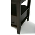 thumbnail image 4 of Warm Shaker 20 inch Solid Wood Transitional End Table in Tobacco Brown (Set of 2), 4 of 8