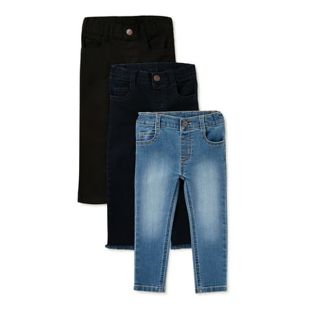 

Garanimals Baby Girl and Toddler Girl Skinny Denim Multipack 3-Piece (12M-5T)