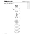 thumbnail image 3 of Kingston BSFT4136 Watercourse 4-1/4-Inch Brass Round Grid Shower Base Drain with Flange in Polished Nickel, 3 of 5