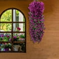 thumbnail image 2 of Clearance Under 10$! Fake Flowers Home Decor Simulated Rose Bouquets Simulated Flower Wall Hanging Baskets Decorative Landscaping Artificial Flowers Rattan Home Decor Flowers, 2 of 6