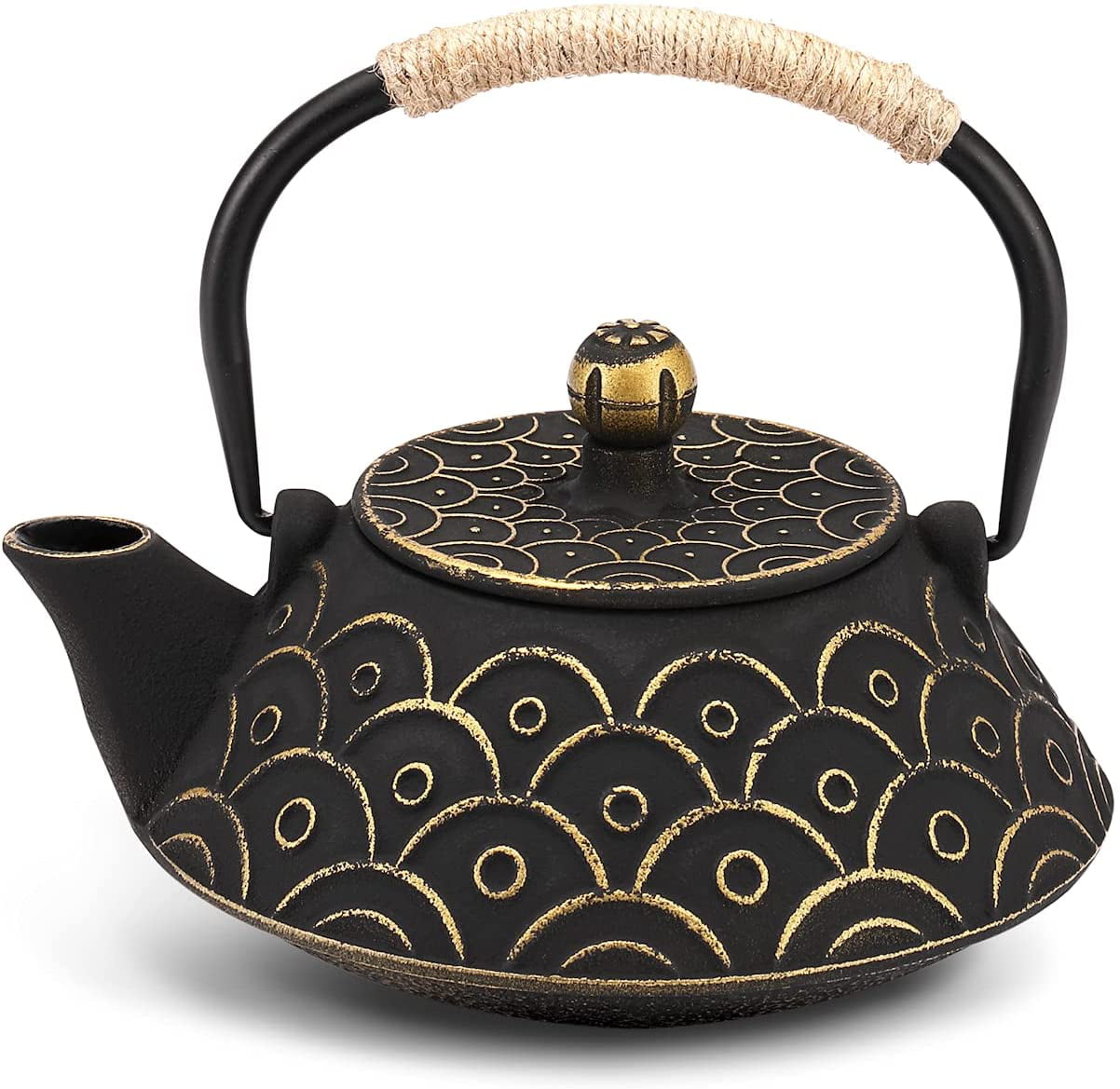 Ceramic Tea Kettles Japanese Styles Black Pottery Teapots Drinkware Supplies New 