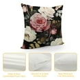 thumbnail image 4 of Pratyus Roses Pillow Cushion Covers for Sofa Couch Bedroom Car Chair Home Decor Square Printed on Both Sides 1PC 18x18in, 4 of 5