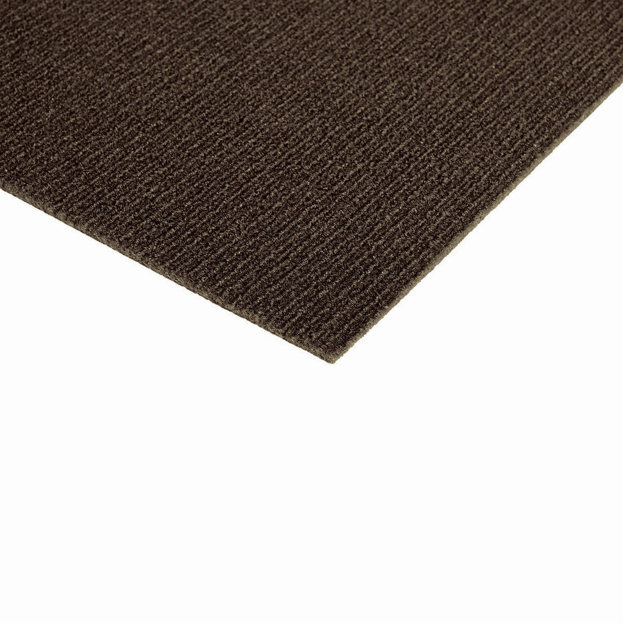 Perpetual Mocha Carpet Tiles - 24" x 24" Indoor/Outdoor, Peel and Stick Carpet Tiles - 60 sq. ft. per box – Pack of 15 Tiles