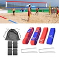 thumbnail image 6 of Tnarru Beach Volleyball Lines for Sand Court Marker Kit Workout Exercise Single or Double Court (8M 16M Length) for Sports Beach Party red blue, 6 of 10