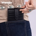 thumbnail image 6 of Wrangler Small Women's Wallet Slim Bifold Wallet RFID Credit Card Holder Minimalist Zipper Coin Pocket, Black, 6 of 7
