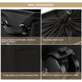 thumbnail image 4 of DOKEHOM 25-Inches Slim Laundry Basket on Wheels, Collapsible Rolling Laundry Hamper, Foldable Narrow Corner Clothes Storage Bins (Black), 4 of 8