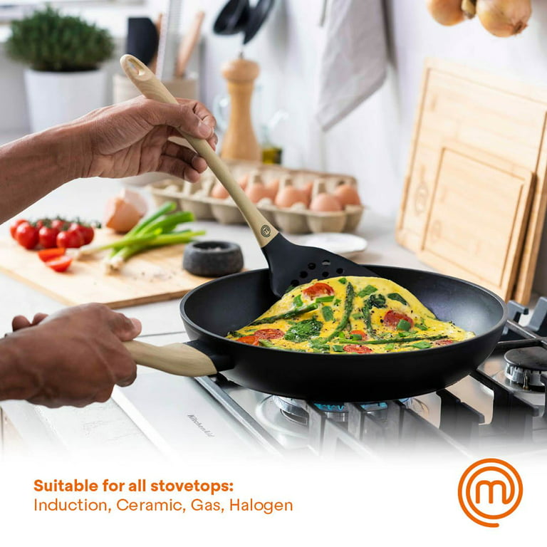 MasterChef 4 Piece Cookware Set, Sauce Pan with Lid and 2 Frying Pans 