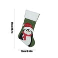 thumbnail image 3 of Xihbxyly Venta y Oferta Media Navideñas Tejidas con Diseños de Papá Noel y Muñeco de Nieve Bolsas de Regalo Rojas Ideales para Colgar En Árbol de Navidad, 3 of 7