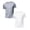 White 1PCS & Grey 1PCS, variant on Mens Athletic Running Shirts Short Sleeve Workout T-Shirts Quick Drying Lightweight Running Tee Gym Sports Shirts