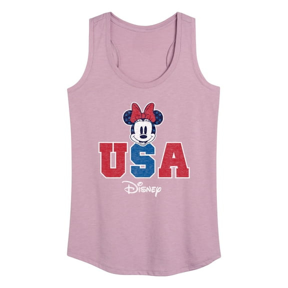 Disney - Americana - Minnie Usa - Women's Racerback Tank Top