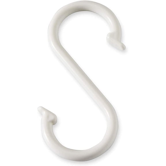 Multi Purpose Plastic Large S Shaped Hook Pack of 12