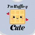 thumbnail image 4 of Inktastic Waffle Pun Im Waffle-y Cute Girls Baby Bib, 4 of 4