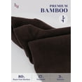 thumbnail image 3 of Hugh Ugoli Women's Rayon Derived from Bamboo Knee High Socks | Comfort Seam Long Dress Socks, Soft & Lightweight | 4 Pairs, Charcoal Grey/Dark Brown, Shoe Size: 5-8, 3 of 6
