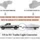 thumbnail image 2 of Usa To European Trailer Light Converter 7 Way Flat Socket (us Vehicle) To 13-pin Round Plug (eu Tra, 2 of 5
