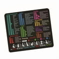 thumbnail image 6 of Ecel Shortcut Mouse Pad 11.89.8Inch Non Slip Rubber Base Tetured Surface With Stitched Edges For Office, 6 of 11