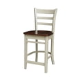 thumbnail image 4 of 36" Round Solid Wood Counter Height Extension Table with 12" Leaf and 4 Stools, 4 of 4
