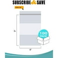 thumbnail image 2 of 100 Pack Clear Plastic Zipper Bags 6" x 9" /w White Write-On Block 2 mil, 2 of 7