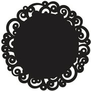 Wilton Swirl 12" Black Doilies