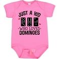 thumbnail image 3 of Inktastic Just a Kid Who Loves Dominoes Boys or Girls Baby Bodysuit, 3 of 5