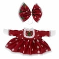 thumbnail image 2 of Porch Goose Outfits for 19-23 Inch Goose Red Christmas Dress with Snowflake Lace Trim and Bow Winter Holiday Decor for Outdoor Front Porch Patio and Garden Yard, 2 of 9