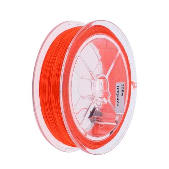 100 YARDS Braided Fly Fishing Trout Floating Running Line & Backing 20lbs - Orange