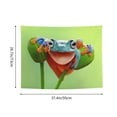 thumbnail image 6 of Kdxio Flying Frog On Branch Wall Hanging Tapestries Banner For Bedroom College Dorm Home Living Room Party Decor 29X37 In, 6 of 8